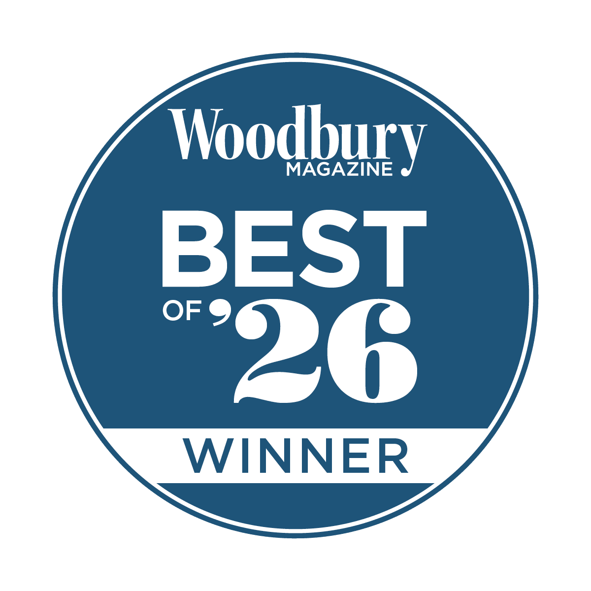 Woodbury Magazine Best of '26 Badge